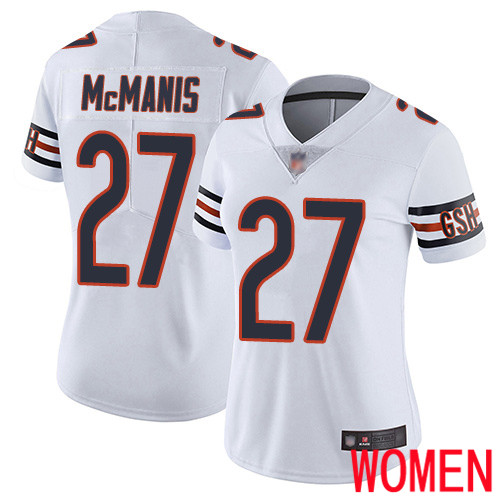 Chicago Bears Limited White Women Sherrick McManis Road Jersey NFL Football 27 Vapor Untouchable
